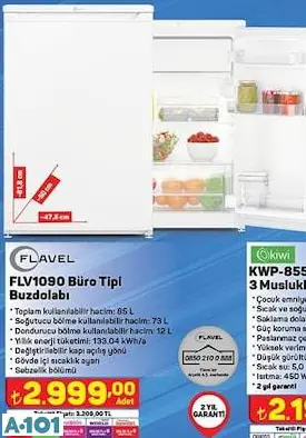 FLAVEL BÜRO TİPİ BUZDOLABI